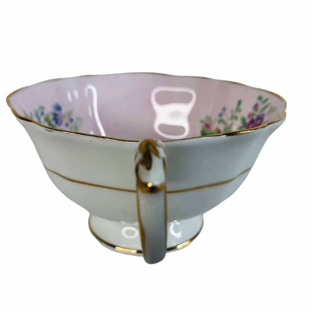 Paragon Teacup & Saucer Bone China Pink Cabbage Rose By Appointment Of Queen VTG